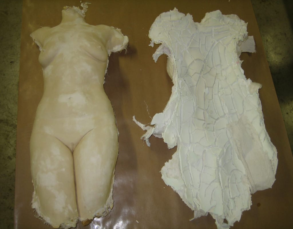 Plaster Casting from Hydrogel Mold. 