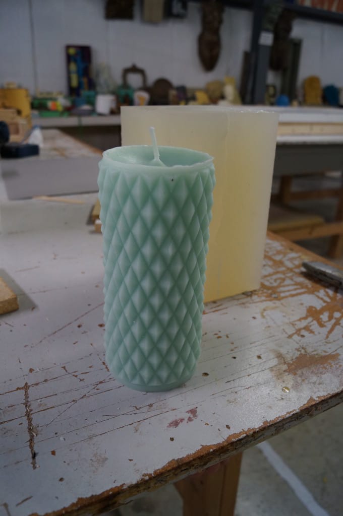 Decorative Candle from Silicone Mold