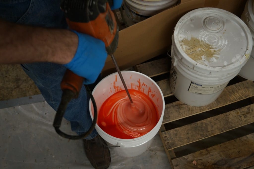 Mixing Silicone Mold Rubber