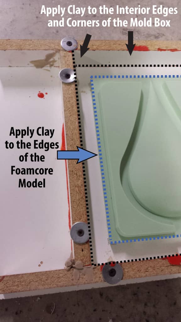Apply Clay to Mold Box-01