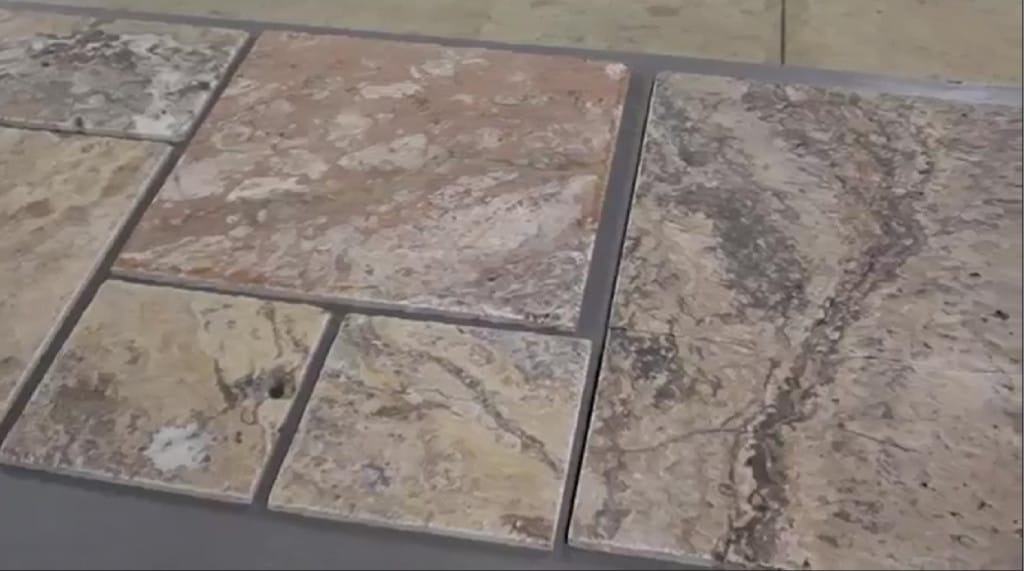 Travertine Tiles for Mold Making