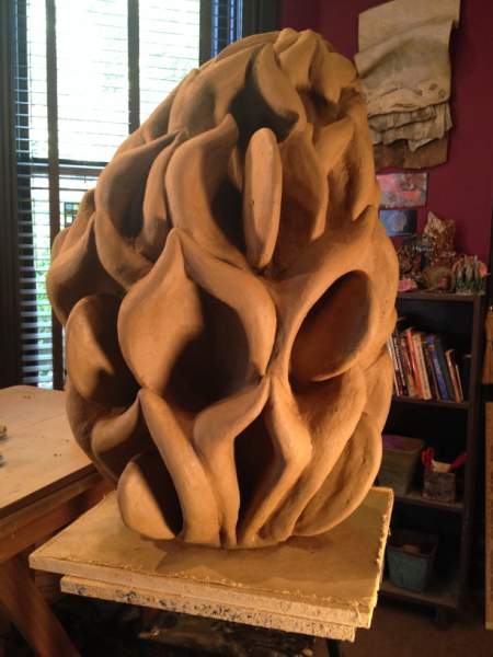 Magnolia Bud_Clay Sculpture_3