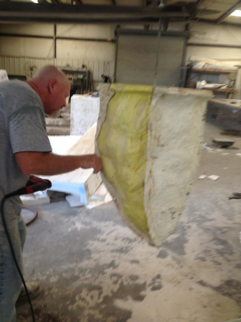 Removing Mold Shell from Polyurethane Mold