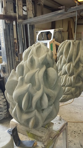 Artificial Lime Stone from Rubber Mold