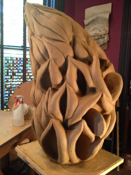 Magnolia Bud_Clay Sculpture_5