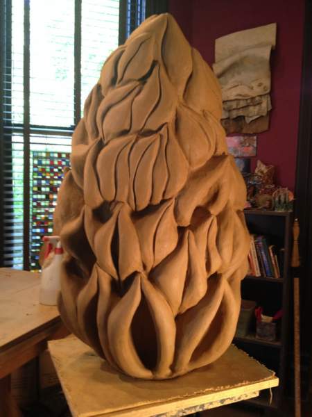 Magnolia Bud_Clay Sculpture_6