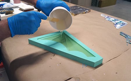 Pour EasyFlo 60 into Mold