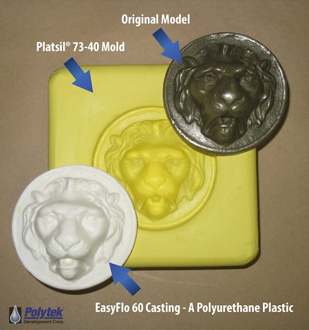 Plastic Casting in Silicone Block Mold