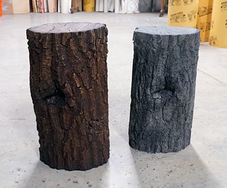 Concrete Log Stools